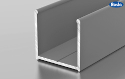 Алюминиевый профиль Росла КД 1-01 серебро глянец 3 м (крепление к стене) 