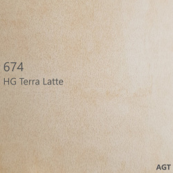 Кромка 1х22мм 674 HG Terra Latte  high gloss(глянец) 3 группа AGT
