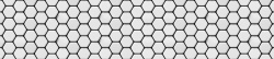 Панель SF 14 Белые гексагоны на черном 2 800х610х6мм